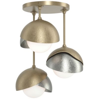 HBF2293731 Hubbardton Forge Brooklyn 3-Light Double Shade Sem sku HBF2293731