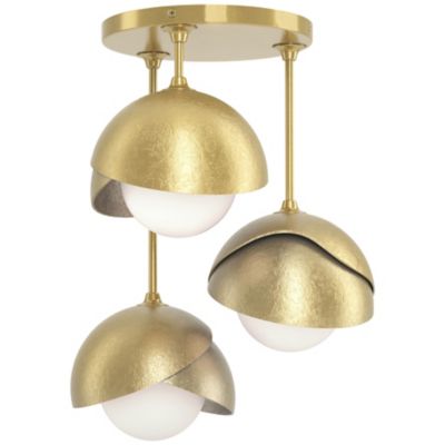 HBF2266763 Hubbardton Forge Brooklyn 3-Light Double Shade Sem sku HBF2266763