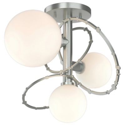 Hubbardton Forge Olympus 3-Light Semi-Flushmount Light - Color: Silver - Si