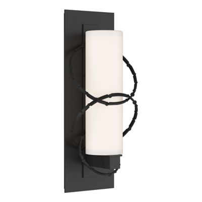 Hubbardton Forge Olympus Outdoor Wall Sconce - Color: Black - Size: Small -