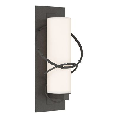 Hubbardton Forge Olympus Outdoor Wall Sconce - Color: Silver - Size: Medium