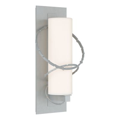 Hubbardton Forge Olympus Outdoor Wall Sconce - Color: Silver - Size: Medium