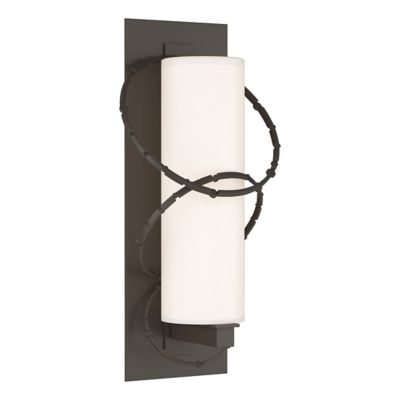 Hubbardton Forge Olympus Outdoor Wall Sconce - Color: Grey - Size: Large - 