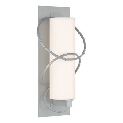 Hubbardton Forge Olympus Outdoor Wall Sconce - Color: Silver - Size: Large 