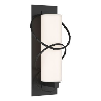 Hubbardton Forge Olympus Outdoor Wall Sconce - Color: Black - Size: Large -