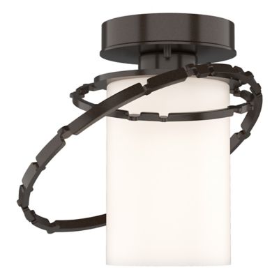 Hubbardton Forge Olympus Outdoor Semi-Flushmount Light - Color: Bronze - Si