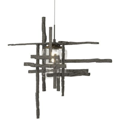 Hubbardton Forge Tura Pendant Light - Color: Grey - Size: 1 light - 161184-