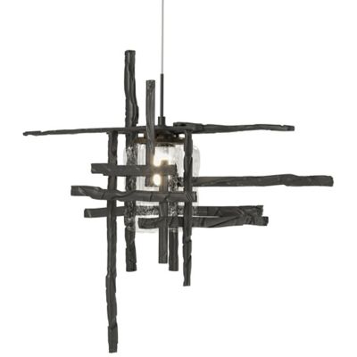 Hubbardton Forge Tura Pendant Light - Color: Black - Size: 1 light - 161184