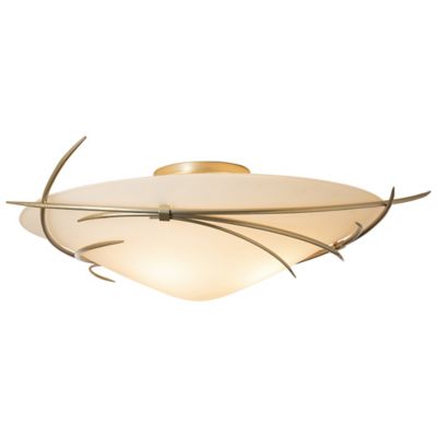 Hubbardton Forge Wisp Semi-Flushmount Light - Color: White - Size: 3 light 