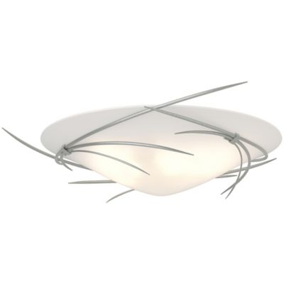 Hubbardton Forge Wisp Semi-Flushmount Light - Color: White - Size: 3 light 