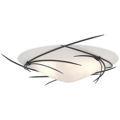 Hubbardton Forge Wisp Semi-Flushmount Light - Color: White - Size: 3 light 