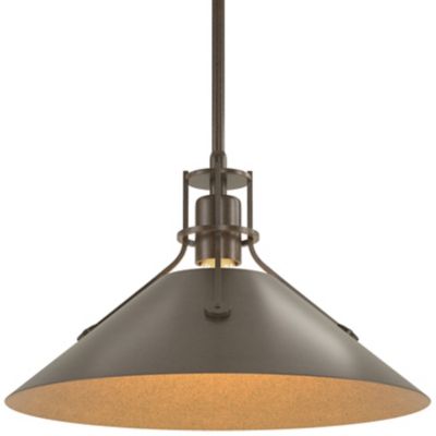 HBF2267337 Hubbardton Forge Henry Medium Steel Shade Pendant  sku HBF2267337