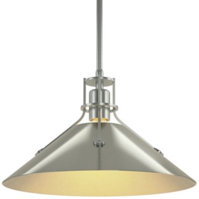 HBF2267317 Hubbardton Forge Henry Medium Steel Shade Pendant  sku HBF2267317