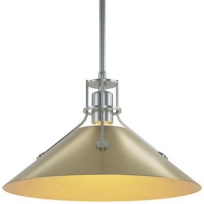 HBF2267320 Hubbardton Forge Henry Medium Steel Shade Pendant  sku HBF2267320