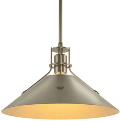 HBF2267369 Hubbardton Forge Henry Medium Steel Shade Pendant  sku HBF2267369