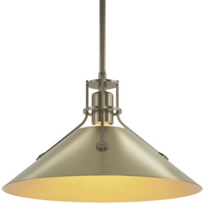 HBF2267374 Hubbardton Forge Henry Medium Steel Shade Pendant  sku HBF2267374