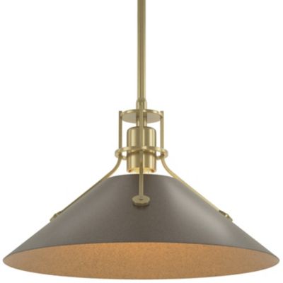 HBF2267382 Hubbardton Forge Henry Medium Steel Shade Pendant  sku HBF2267382