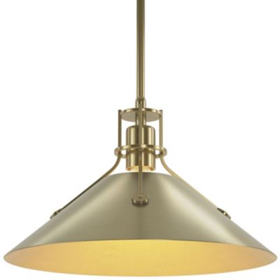 HBF2267383 Hubbardton Forge Henry Medium Steel Shade Pendant  sku HBF2267383