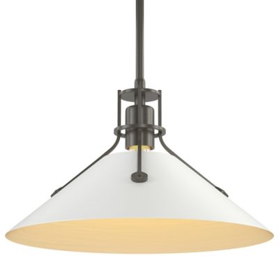 HBF2306652 Hubbardton Forge Henry Medium Steel Shade Pendant  sku HBF2306652