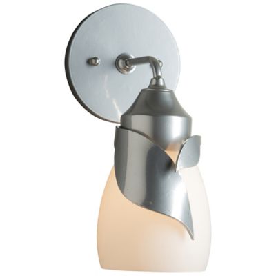 Hubbardton Forge Lapas 1-Light Bathroom Wall Sconce - Color: Silver - Size: