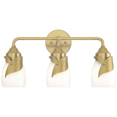 Hubbardton Forge Lapas 3-Light Vanity Light - Color: Brass - Size: 3 light 