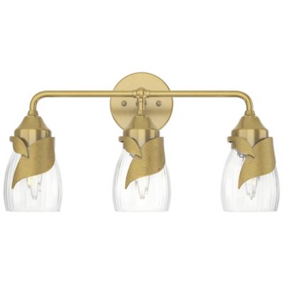 Hubbardton Forge Lapas 3-Light Vanity Light - Color: Brass - Size: 3 light 