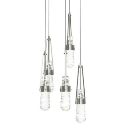 Hubbardton Forge Link Blown Glass Round Multi-Light Pendant Light - Color: 