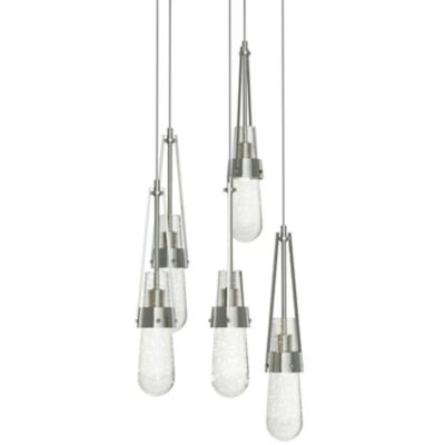 Hubbardton Forge Link Blown Glass Round Multi-Light Pendant Light - Color: 