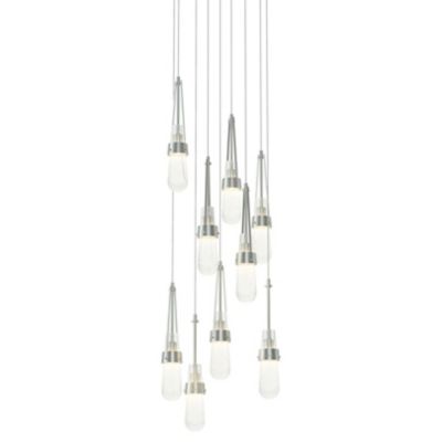 Hubbardton Forge Link Blown Glass Round Multi-Light Pendant Light - Color: 