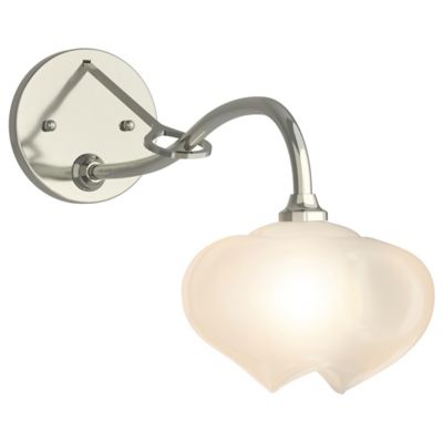 Hubbardton Forge Ume 1-Light Long-Arm Wall Sconce - Color: Silver - Size: 1