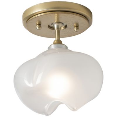 Hubbardton Forge Ume 1-Light Semi-Flushmount Light - Color: Brass - Size: 1