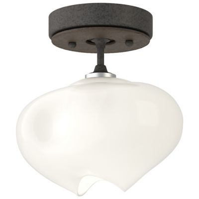 Hubbardton Forge Ume 1-Light Semi-Flushmount Light - Color: Silver - Size: 