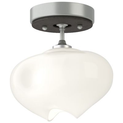 Hubbardton Forge Ume 1-Light Semi-Flushmount Light - Color: Silver - Size: 