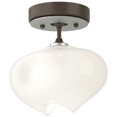 Hubbardton Forge Ume 1-Light Semi-Flushmount Light - Color: Bronze - Size: 