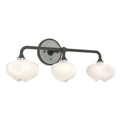 Hubbardton Forge Ume 3-Light Curved Arm Vanity Light - Color: Bronze - Size