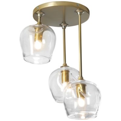 Hubbardton Forge Ume Semi-Flushmount Light - Color: Bronze - Size: 3 light 