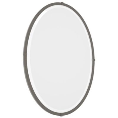 Hubbardton Forge Beveled Oval Wall Mirror - Color: Grey - 710004-1002