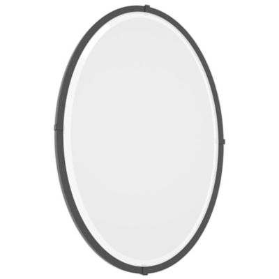 Hubbardton Forge Beveled Oval Wall Mirror - Color: Black - 710004-1004