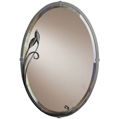 Hubbardton Forge Beveled Oval Leaf Wall Mirror - Color: Grey - 710014-1005