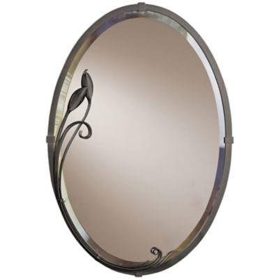 Hubbardton Forge Beveled Oval Leaf Wall Mirror - Color: Bronze - 710014-101