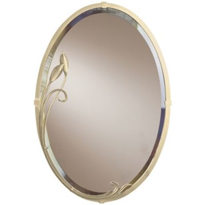 Hubbardton Forge Beveled Oval Leaf Wall Mirror - Color: Brass - 710014-1011