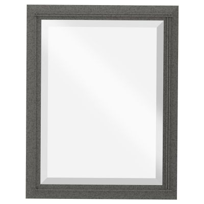 Hubbardton Forge Metra Rectangle Beveled Wall Mirror - Color: Grey - Size: 