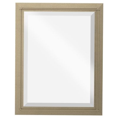 Hubbardton Forge Metra Rectangle Beveled Wall Mirror - Color: Gold - Size: 