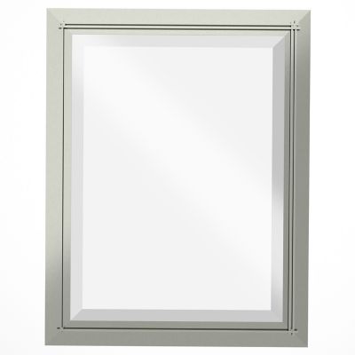 Hubbardton Forge Metra Rectangle Beveled Wall Mirror - Color: Silver - Size