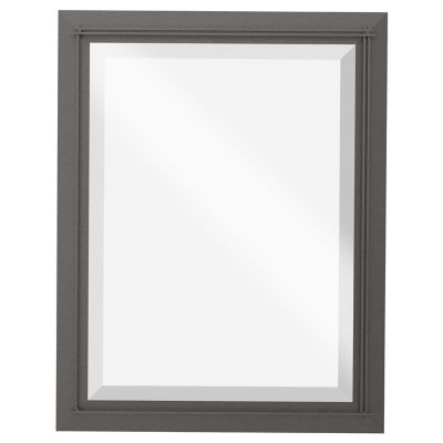 Hubbardton Forge Metra Rectangle Beveled Wall Mirror - Color: Bronze - Size