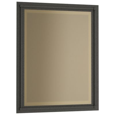 Hubbardton Forge Rook Rectangle Beveled Wall Mirror - Color: Grey - 714901-