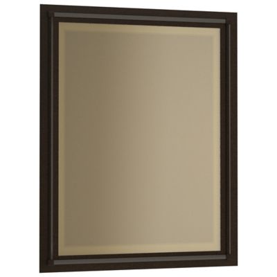 Hubbardton Forge Rook Rectangle Beveled Wall Mirror - Color: Bronze - 71490