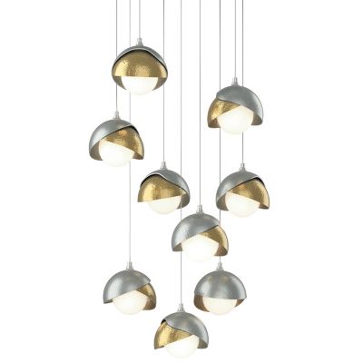 HBF2296045 Hubbardton Forge Brooklyn 9-Light Double Shade Rou sku HBF2296045