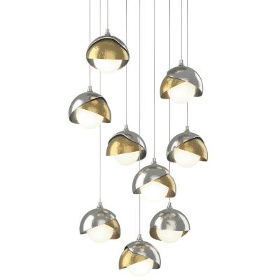 HBF2296025 Hubbardton Forge Brooklyn 9-Light Double Shade Rou sku HBF2296025