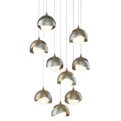 HBF2296015 Hubbardton Forge Brooklyn 9-Light Double Shade Rou sku HBF2296015